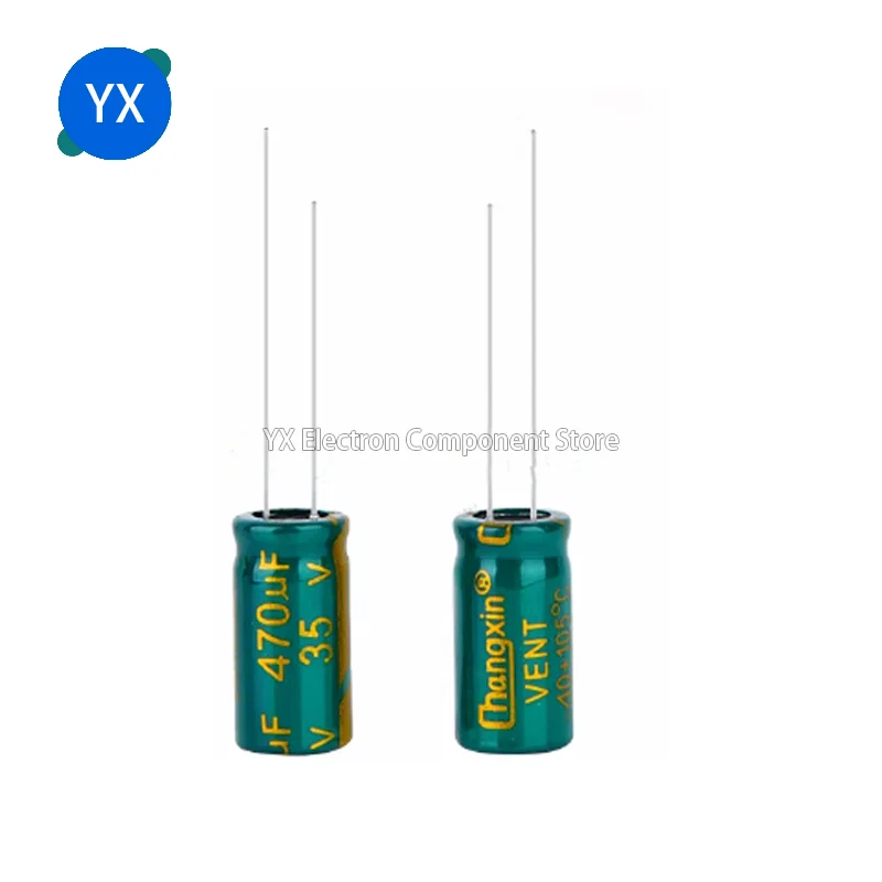 500PCS 200V47UF 200V 16V 35V 47UF 470UF 16V470UF 35V470UF Aluminum Electrolytic Capacitors High-frequency Crystal