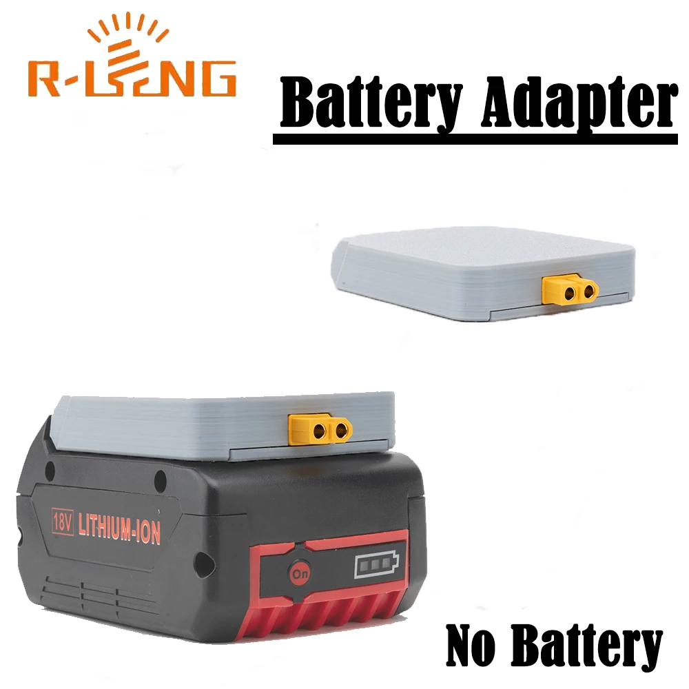 Adaptador de bateria para impressão 3D com interface feminina XT60 para bateria de íon de lítio Bosch 18V para ferramenta elétrica DIY (SEM BATERIA)