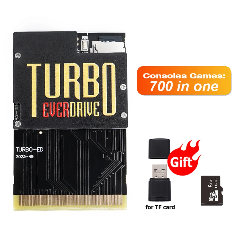 TURBO 최신 PCE 게임 카드, PC 엔진 TurboGrafx-16 게임 콘솔용 Everdrive GrafX 지원, JP, USA, EU 게임 지지대, 700 in 1