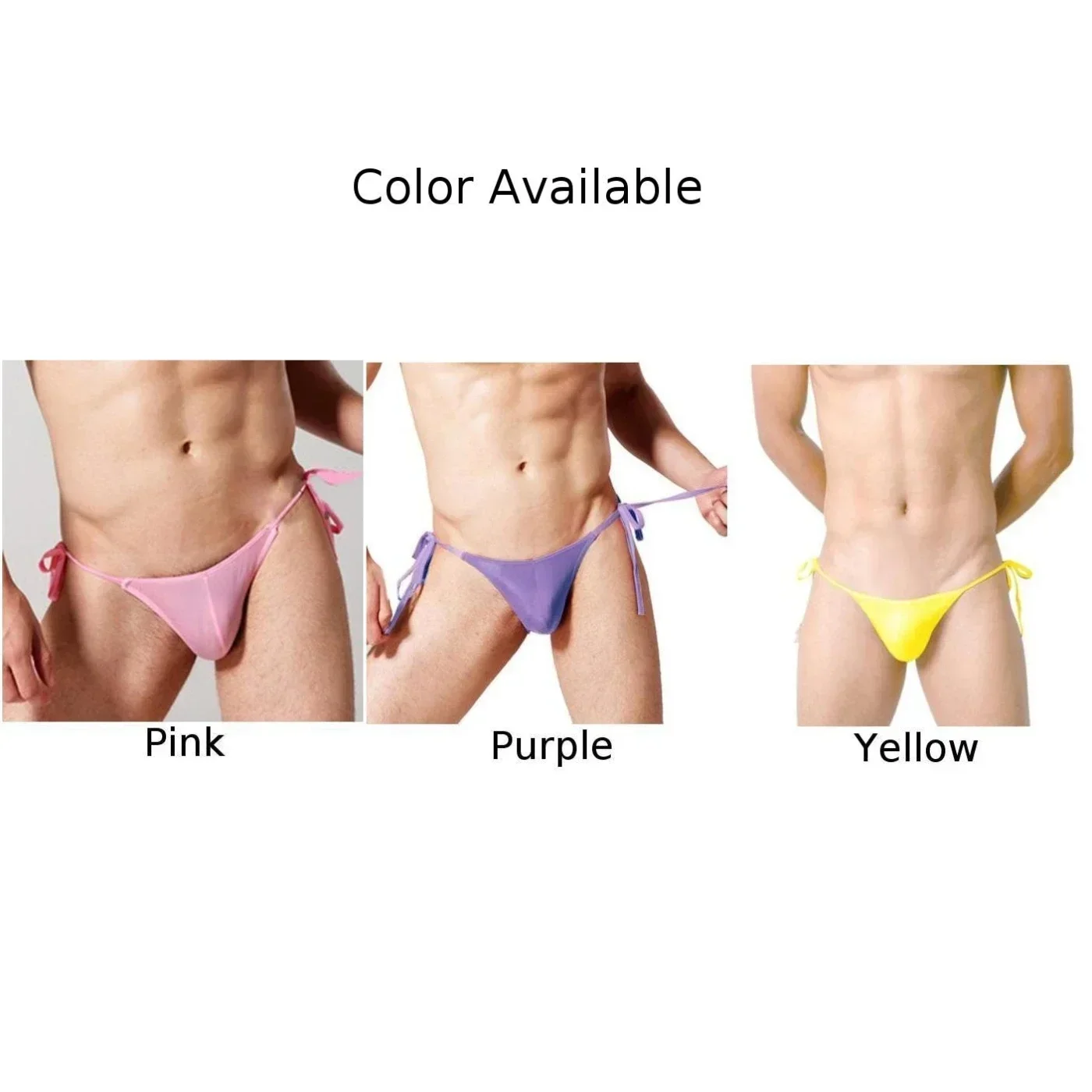 Durable New Practical Quality Useful Underpants Panties Thong Underwear Men Viscose Backless Bikinis Breathable