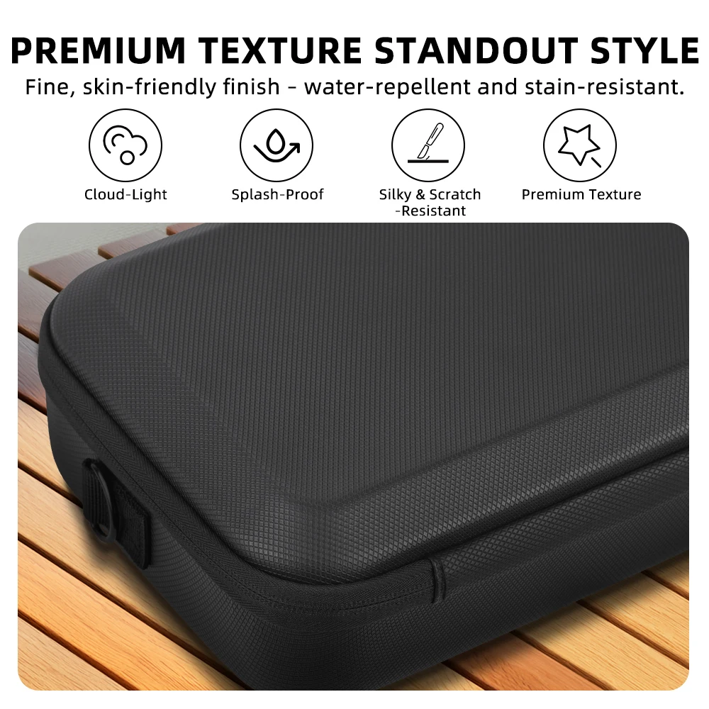 Hartschalen-Tragetasche für Insta360 X6 Stoßfeste EVA-Kamera-Aufbewahrungstasche Schultertasche Selfie-Stick Akku Reisezubehör – Detail 6