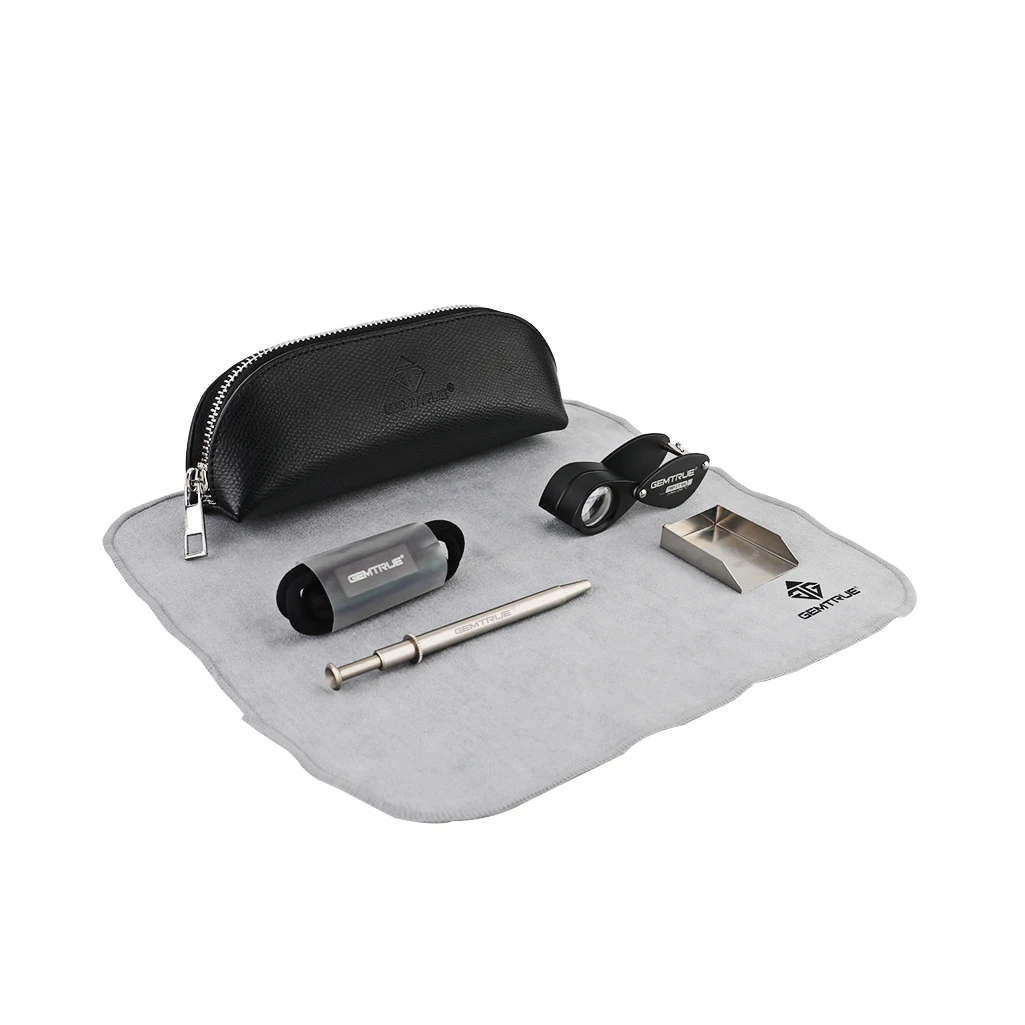 Professional Jeweler Tool Kit GemTrue Diamond Tool Kit Essential Tools for Dealers - New Style with Zip Pouch DK924