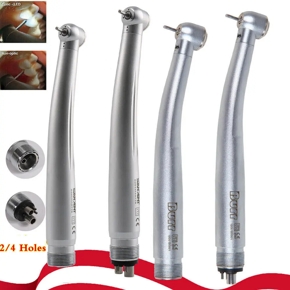 

NSK/Kavo Style Dental Fiber Optic LED E-generator/ High Speed Push Button Handpiece 2/4HOLE