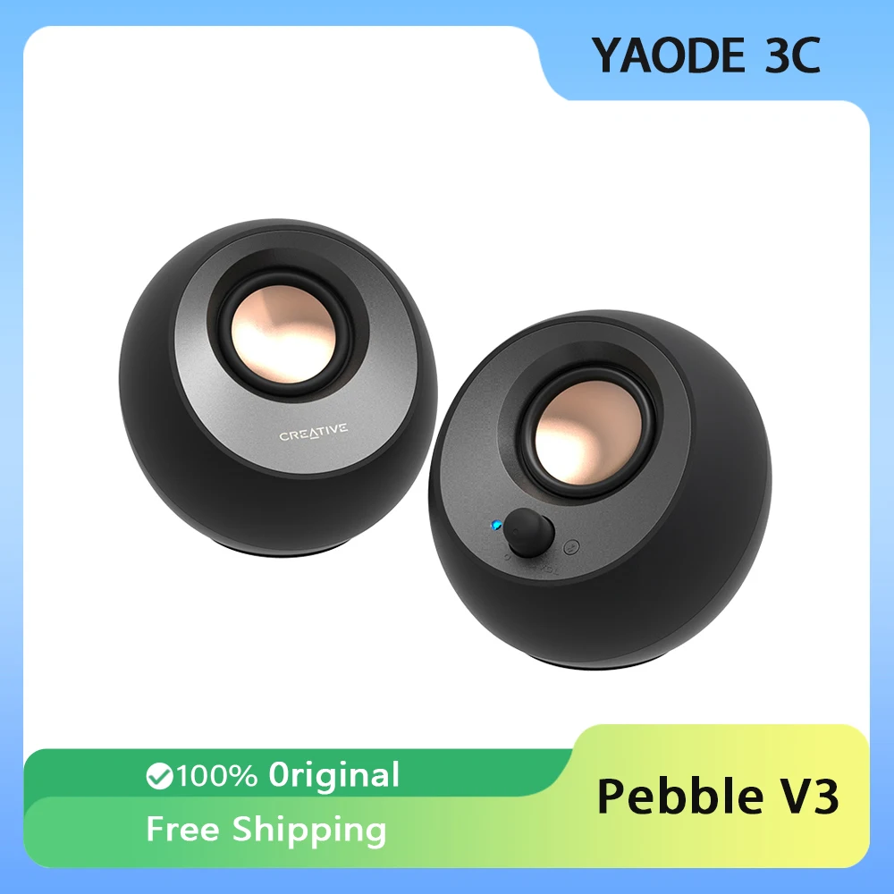 

Creative Pebble V3 Wireless Bluetooth Speakers & Pebble Desktop 2.0 Wired Speakers Multimedia Mini Loudspeaker PC Accessories