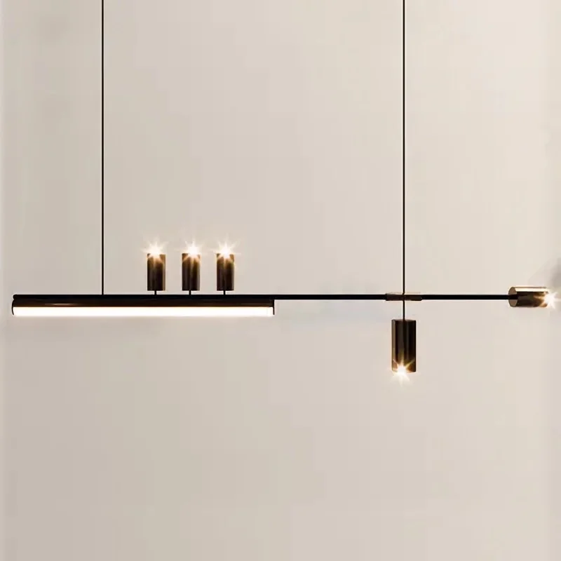 Imagem -02 - Nordic Designer Led Ponto Luzes Pingente Longo E27 para Mesa Sala de Jantar Cozinha Barra Lustre Decoração para Casa Luminária Suspensão