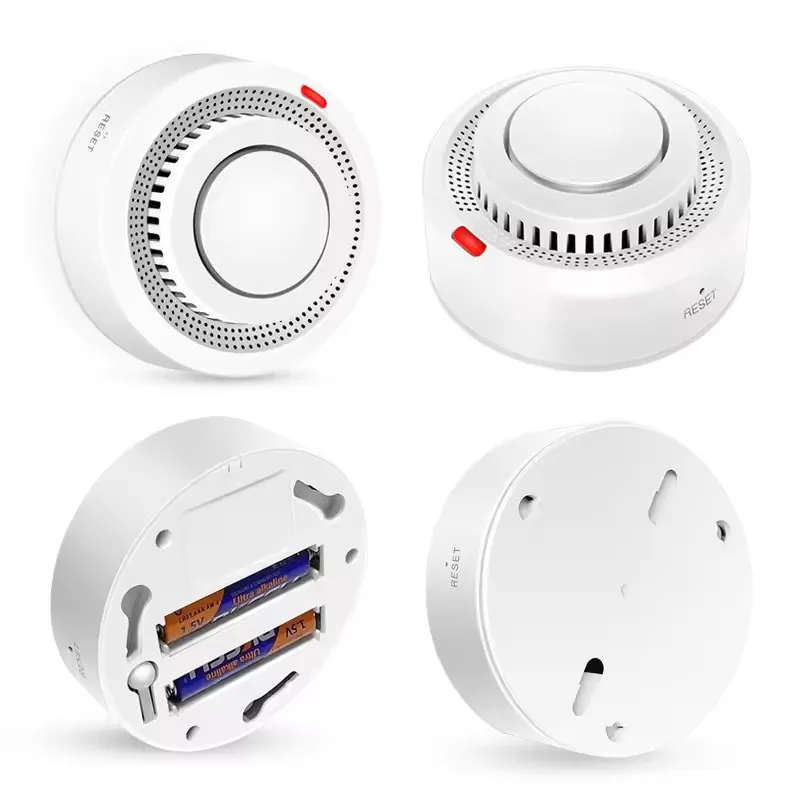 Hot 85DB Tuya WiFi Fire Smoke Detector Real-time Monitoring Remote Alarm Notification App Control Works With Alexa Google Home