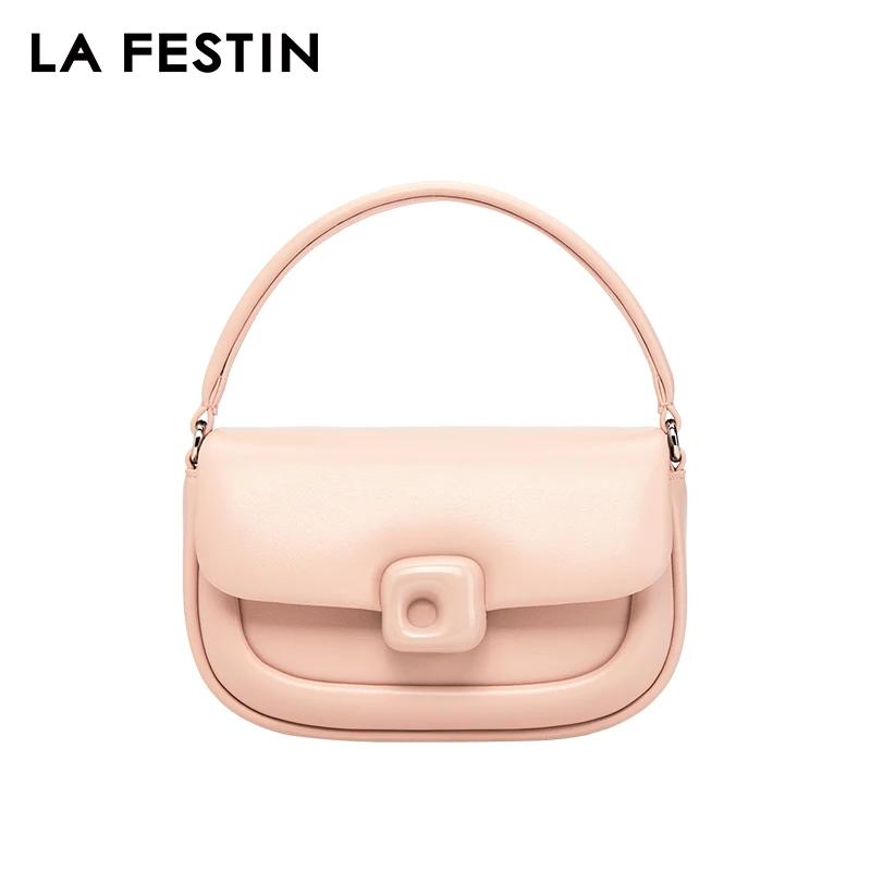 LA FESTIN Designer Women's bag Small Bag 2024 New Crossbody Shoulder Messenger Bag Women's Leather Bag Handbag Fashion Bag