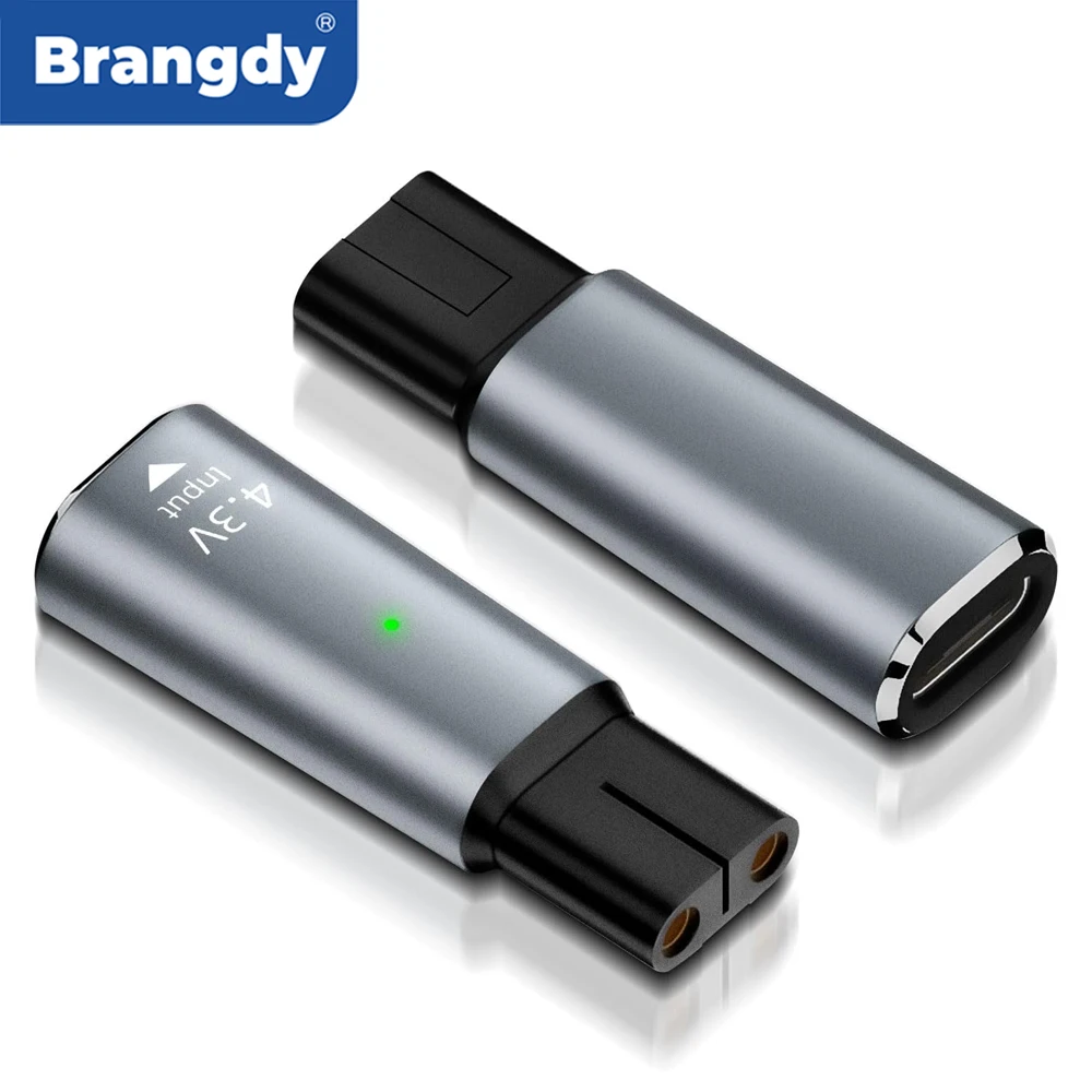 Brangdy 4.3V Type-C Shaver Charger Adapter Converter Compatible with Philips One Blade QP2520 QP2620 QP2515 QP2510 Beard Trimmer