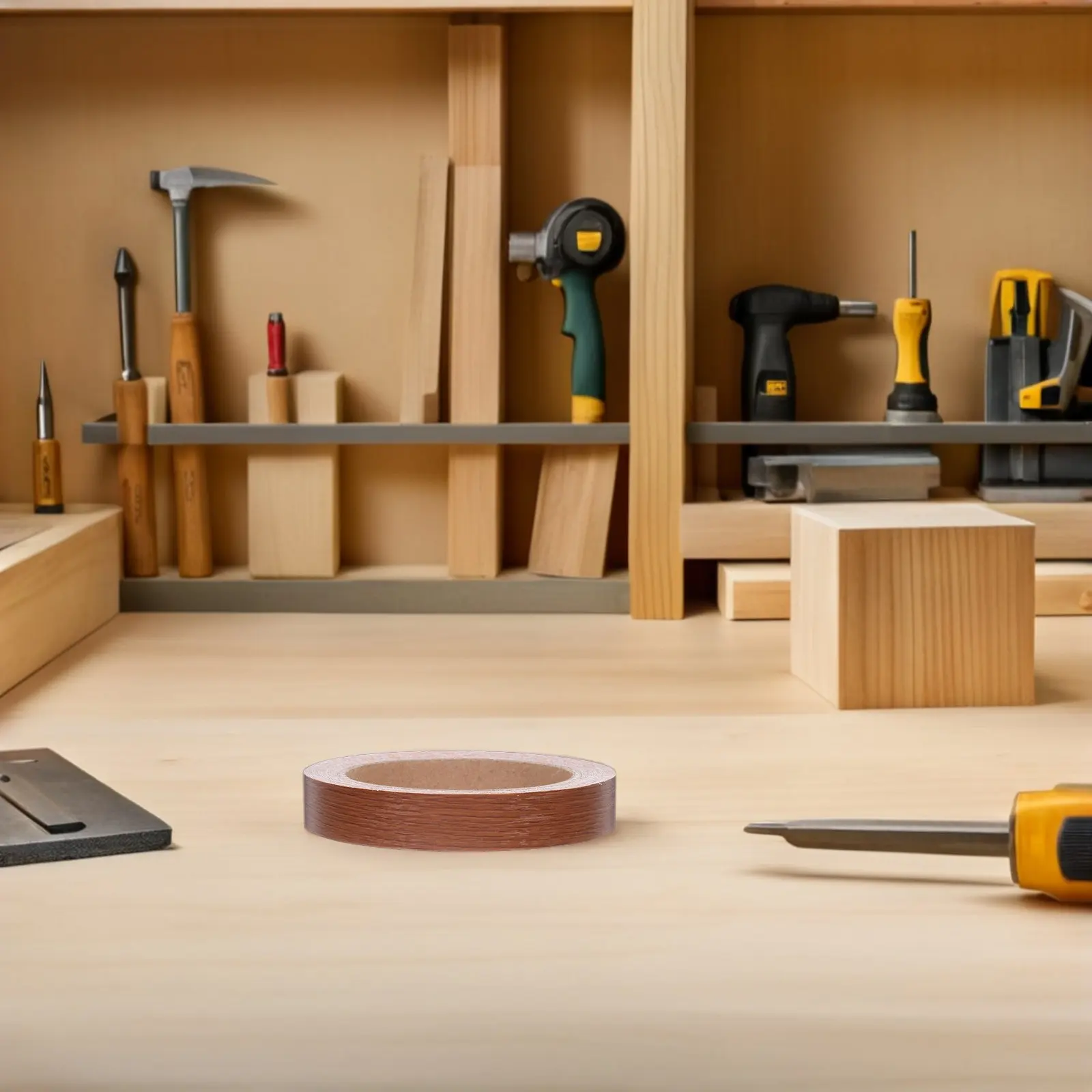 

3 рулона самоклеящейся кромкооблицовочной ленты с текстурой дерева, реалистичная текстура, водонепроницаемая, износостойкая, для мебели, шкафов, ремонта своими руками