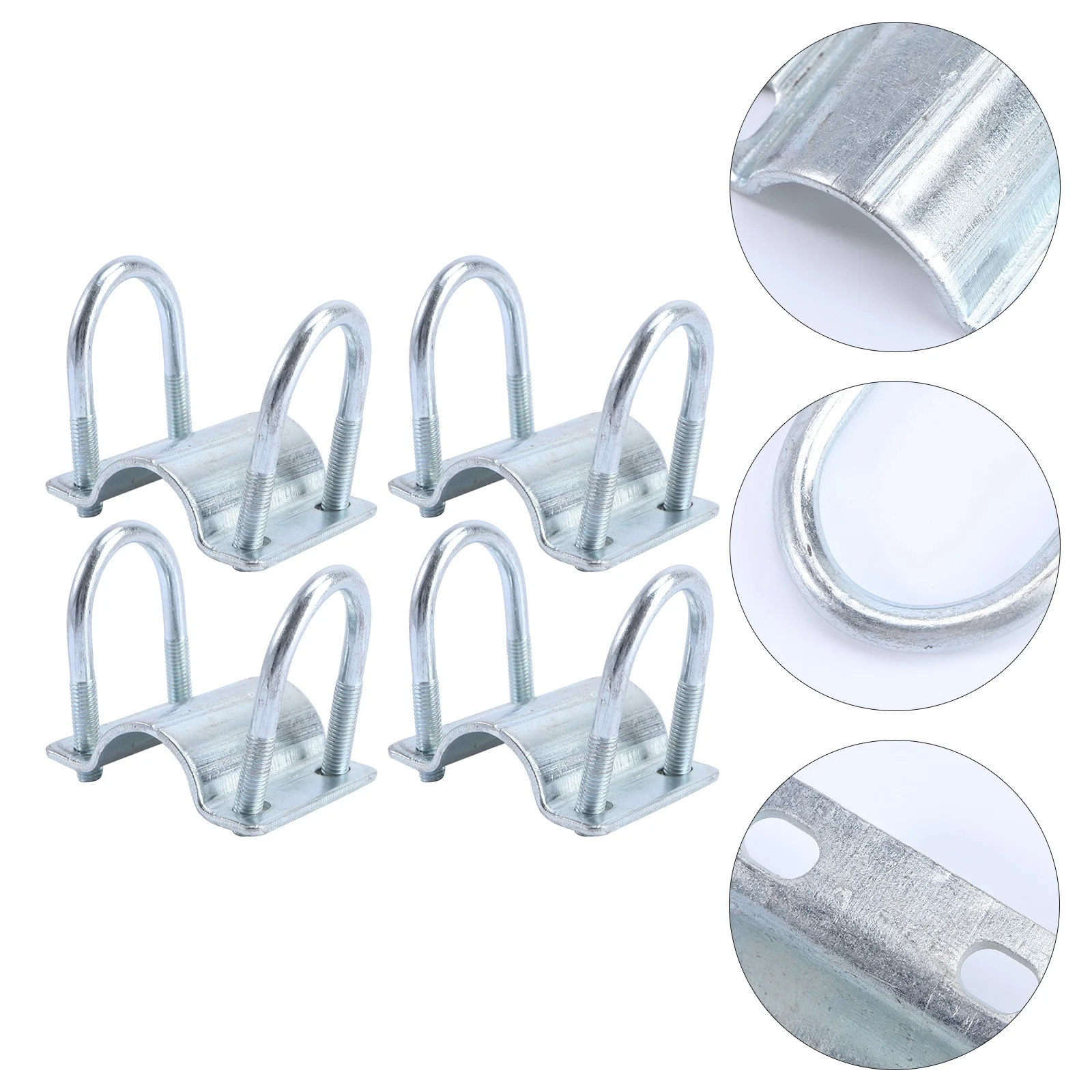 

4pcs Pig Raising Equipment 3/4 Inch Cross Tube Buckle U U Clip for Raising Pig U Shaped Clamp