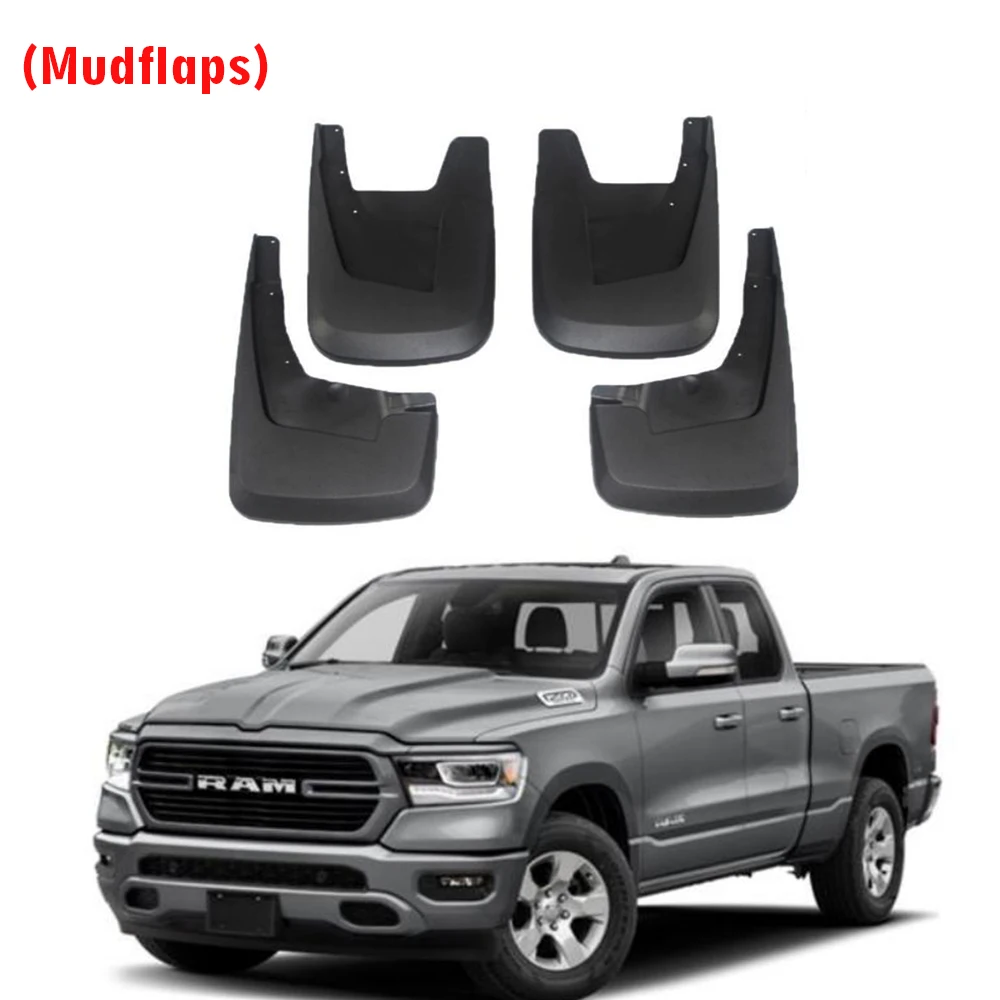 2019 2020 2021 2022 2023 2024 FOR Dodge RAM 1500 Mudguard Fender Mud Flap Guards Splash Mudflaps Car Accessories 4pcs