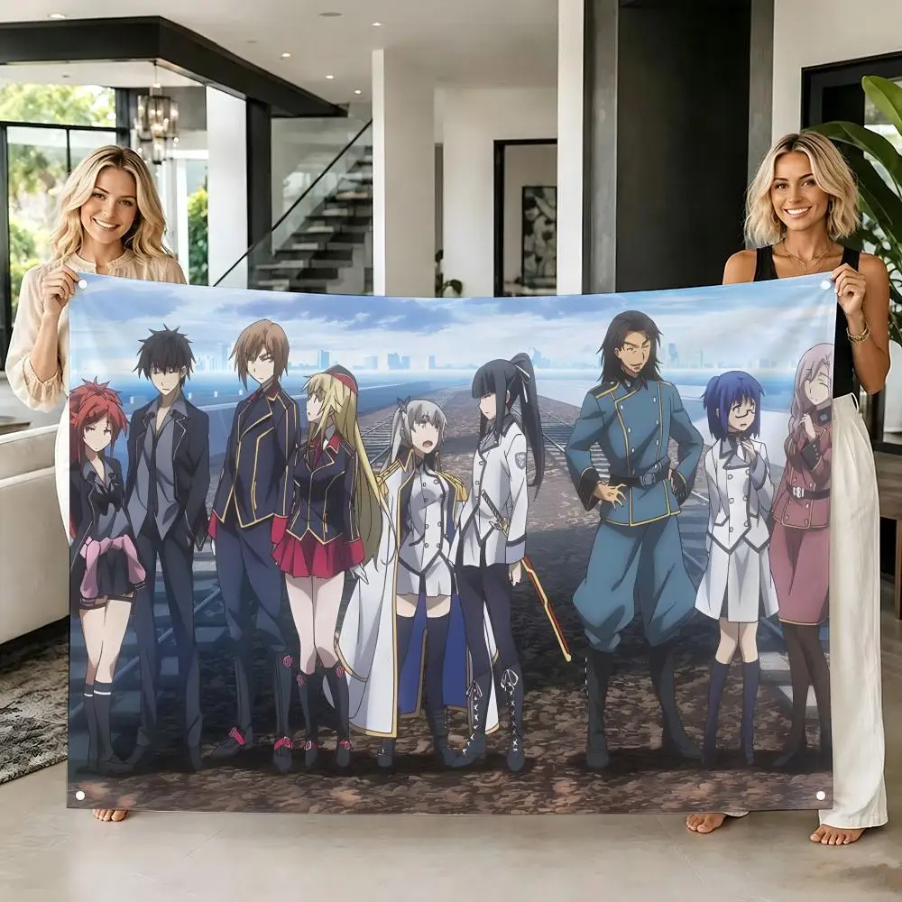 SciFi Anime Q-Qualidea Code Flags Tapestry Creative Pattern Photo Living Room Wall Art Party Outdoor Decor