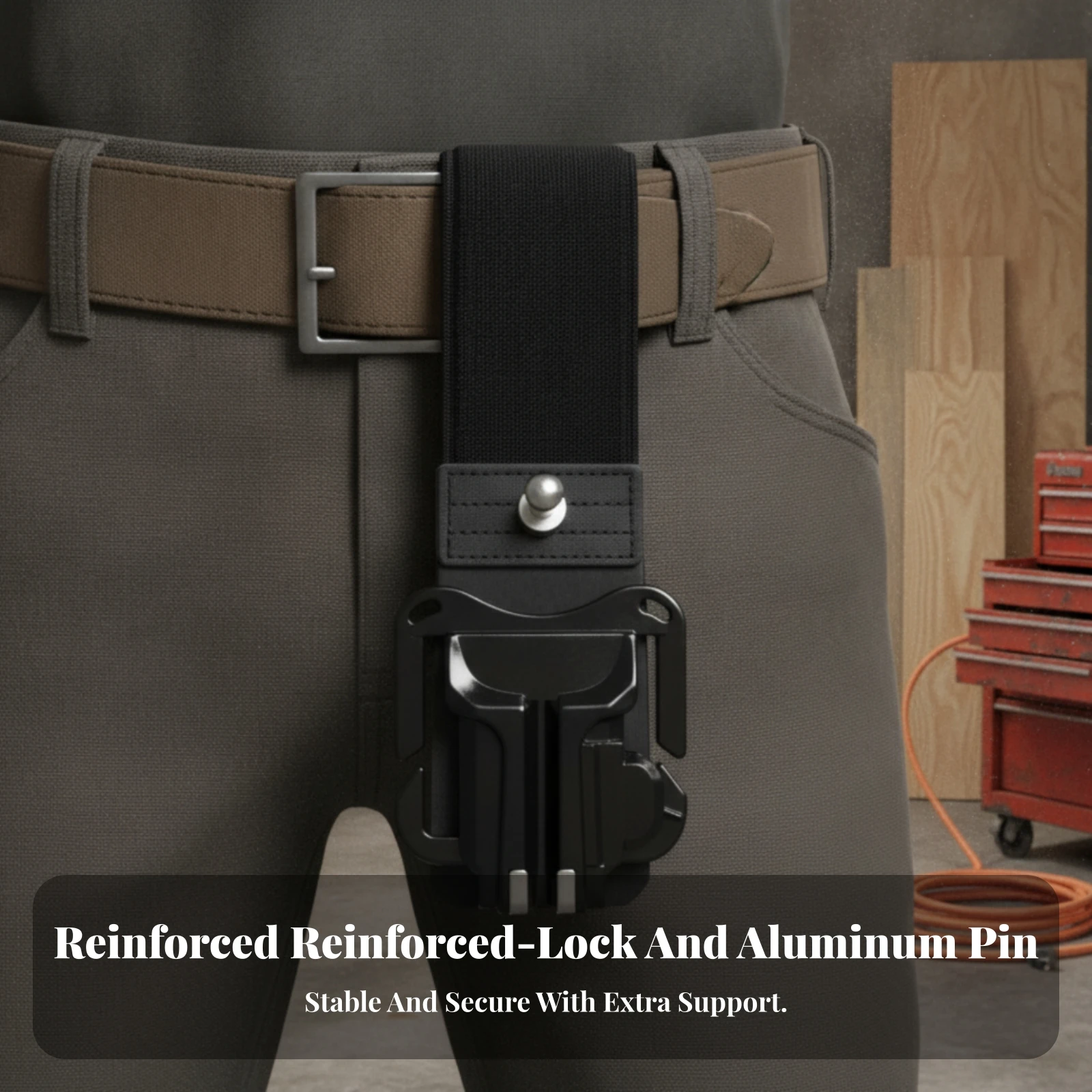 Waist Tool Hanger Secure Attachment Belt Tool Hanger Work Belt Hook Quick Hang Compact