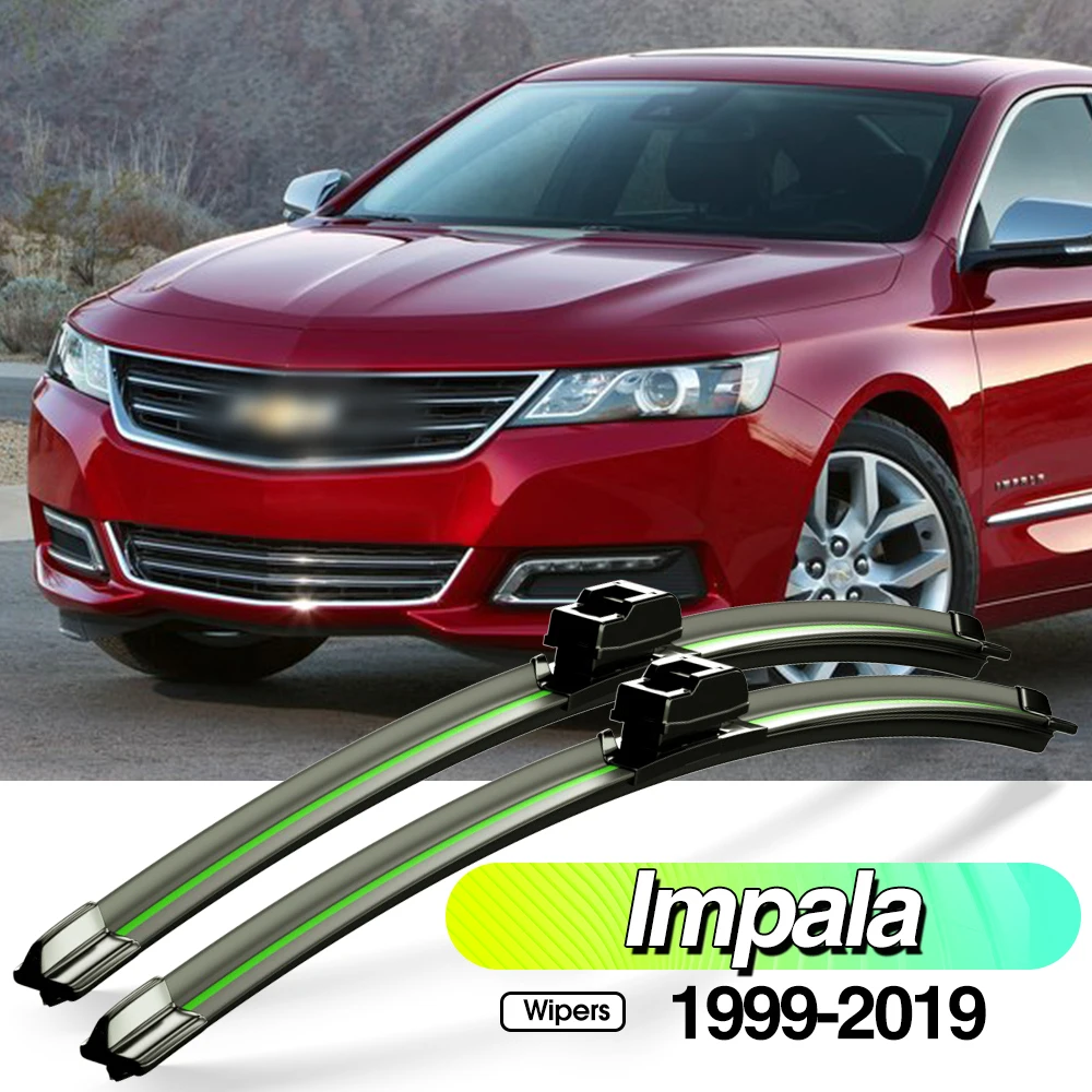 

For Chevrolet Impala 1999-2019 2pcs Front Windshield Wiper Blades Windscreen Window Accessories 2000 2005 2013 2014 2017 2018