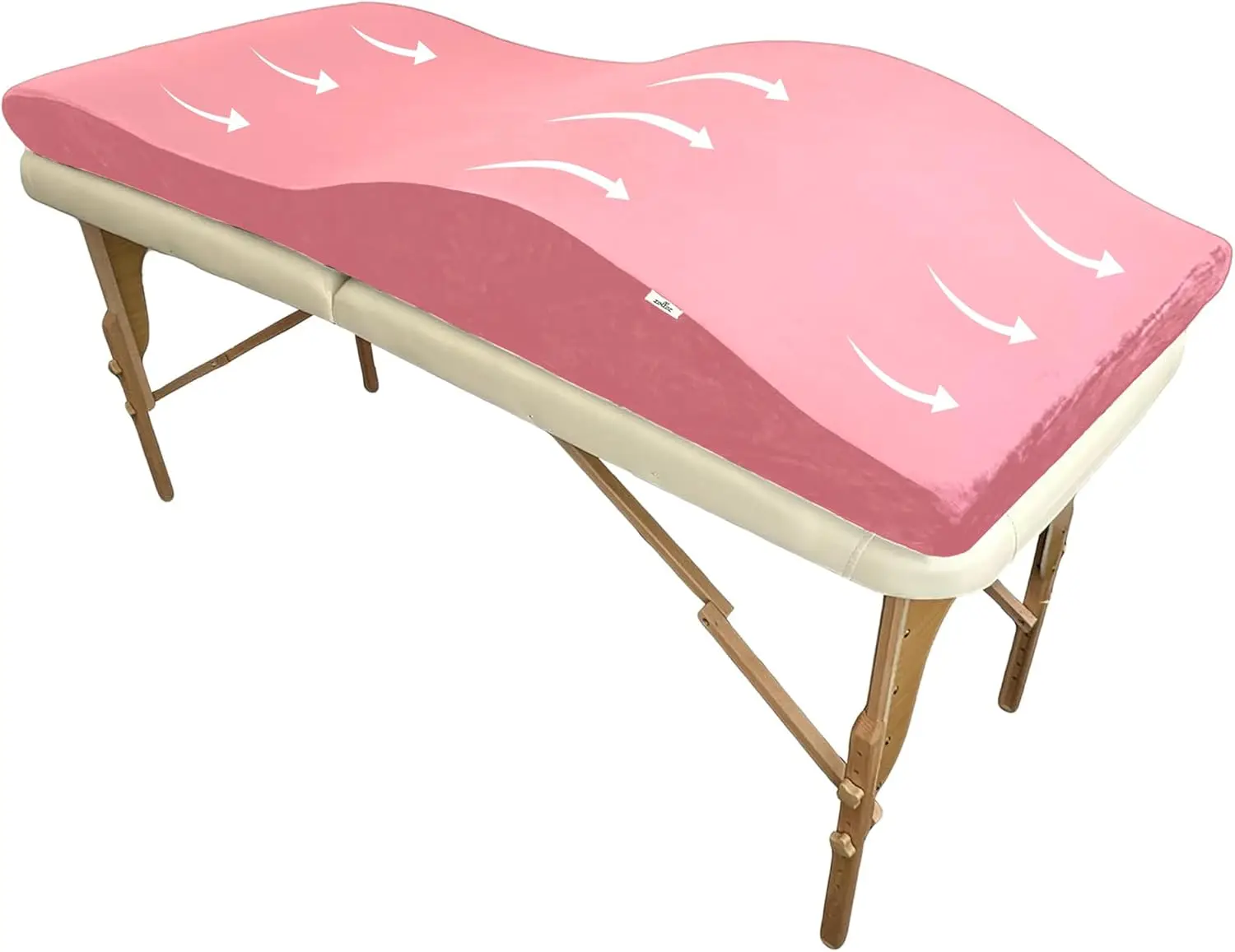 

Bed Topper – Ergonomic Memory Foam Pad with Plush Cover, Spa Table Cushion for Eyelash Tech, Salon Mattress for Beauty Beds