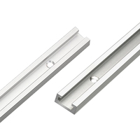 T-Track Aluminium Woodworking Table Saw Guide Rail T Slot Tracks Miter Gauge Track Slot Chute Miter Bar Slider Woodworking Tool