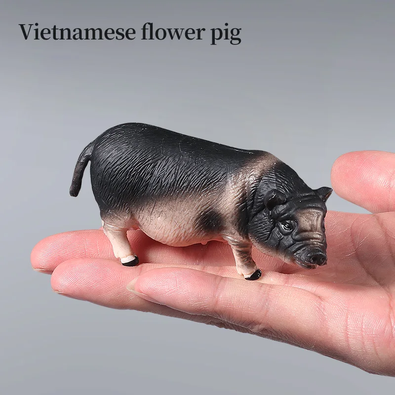 مجموعة شخصيات حيوانات مزرعة الدواجن-خنازير الخنازير زرع الخنزير الخنزير الخنزير محاكاة نماذج لعبة للأطفال ديكور هدية عيد الميلاد #5