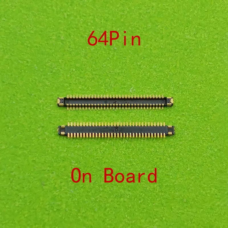 2-10pcs 64Pin LCD Display Screen FPC Connector On Board For Samsung S8 G950 U A V T/S8 Plus G955 G950F/S9+ G960 G965F Note8 N950