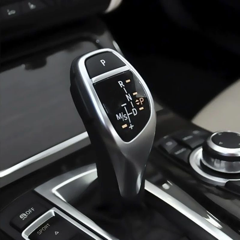 Car Gear Shift Knob Panel Cover For BMW 1 2 3 4 5 7Series F01 F02 X1 X3 X5 X6 M3 M5 F30 F32 F48 With Logo Interior Modification 4