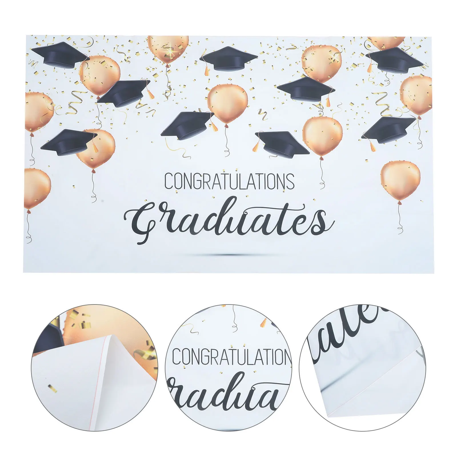 

90x150cm 3D Graduation Backdrop Photo Background Ideal for Friends Beautiful Memory Photography Backdrop