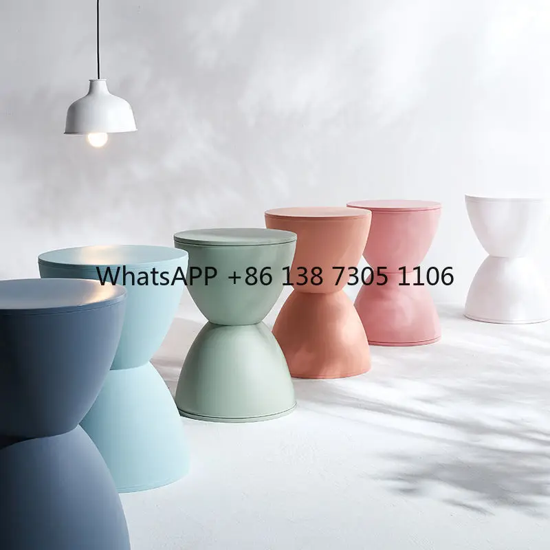 

Nordic shoe change small stool into the door household simple living room board low stool thickened plastic creative round stool