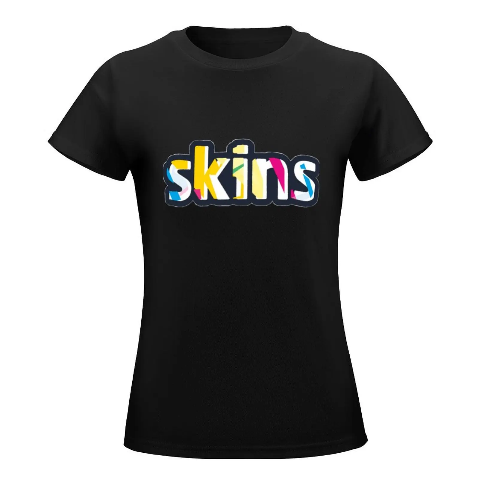 skins uk sticker T-Shirt kawaii clothes tees Short sleeve tee aesthetic clothes spring clothes Women 2024