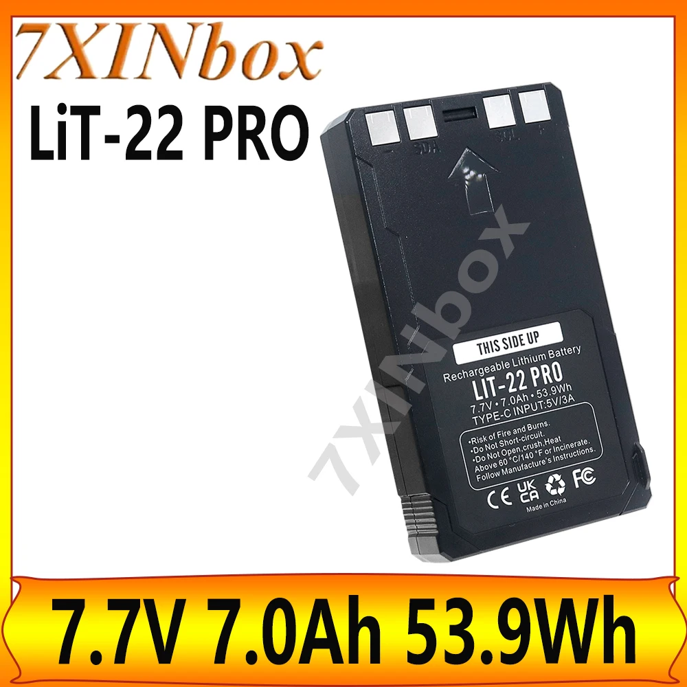 Batería recargable 7XINbox LiT-22 PRO 7.7V 7.0Ah 53.9Wh para cámaras de seguimiento celular Flex-M Flex G-36 Flex-Plus Flex-S Dark