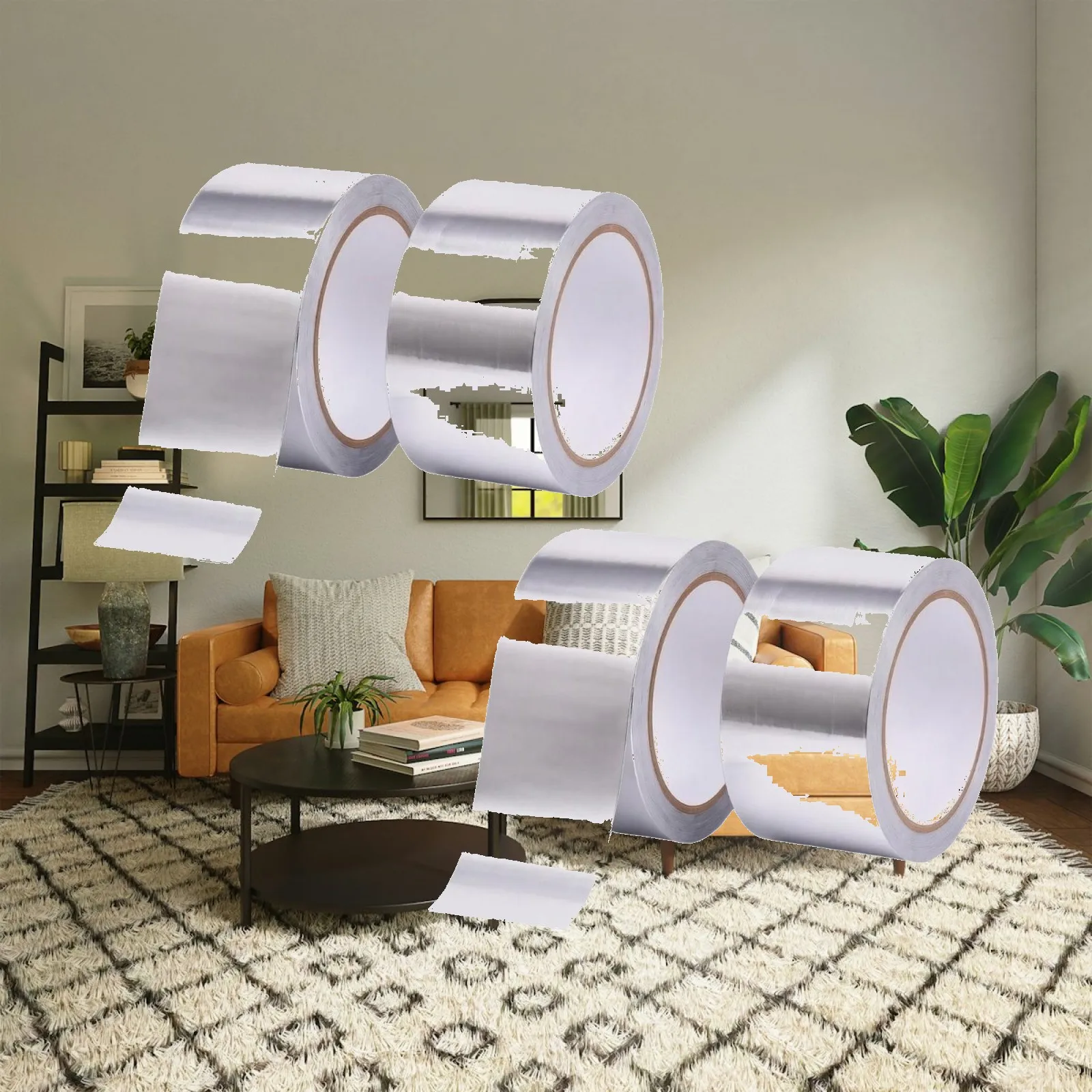 Reflective Aluminum Foil Tree Protection Barrier Wrap Blocker Tape Garden Orchard Defense