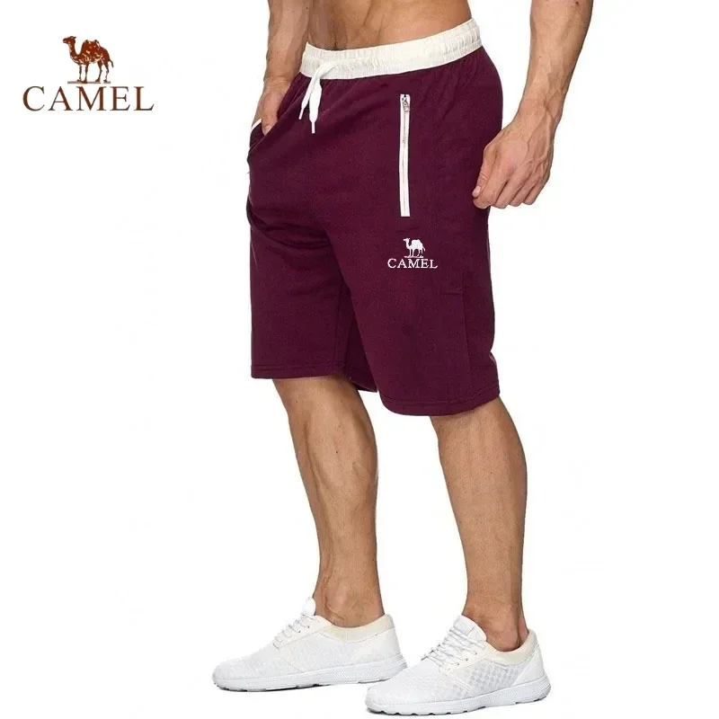 Novedad de verano, pantalones cortos informales de algodón puro para hombre, pantalones cortos de playa para deportes al aire libre, cómodos e transpirables, a la moda, de alta calidad