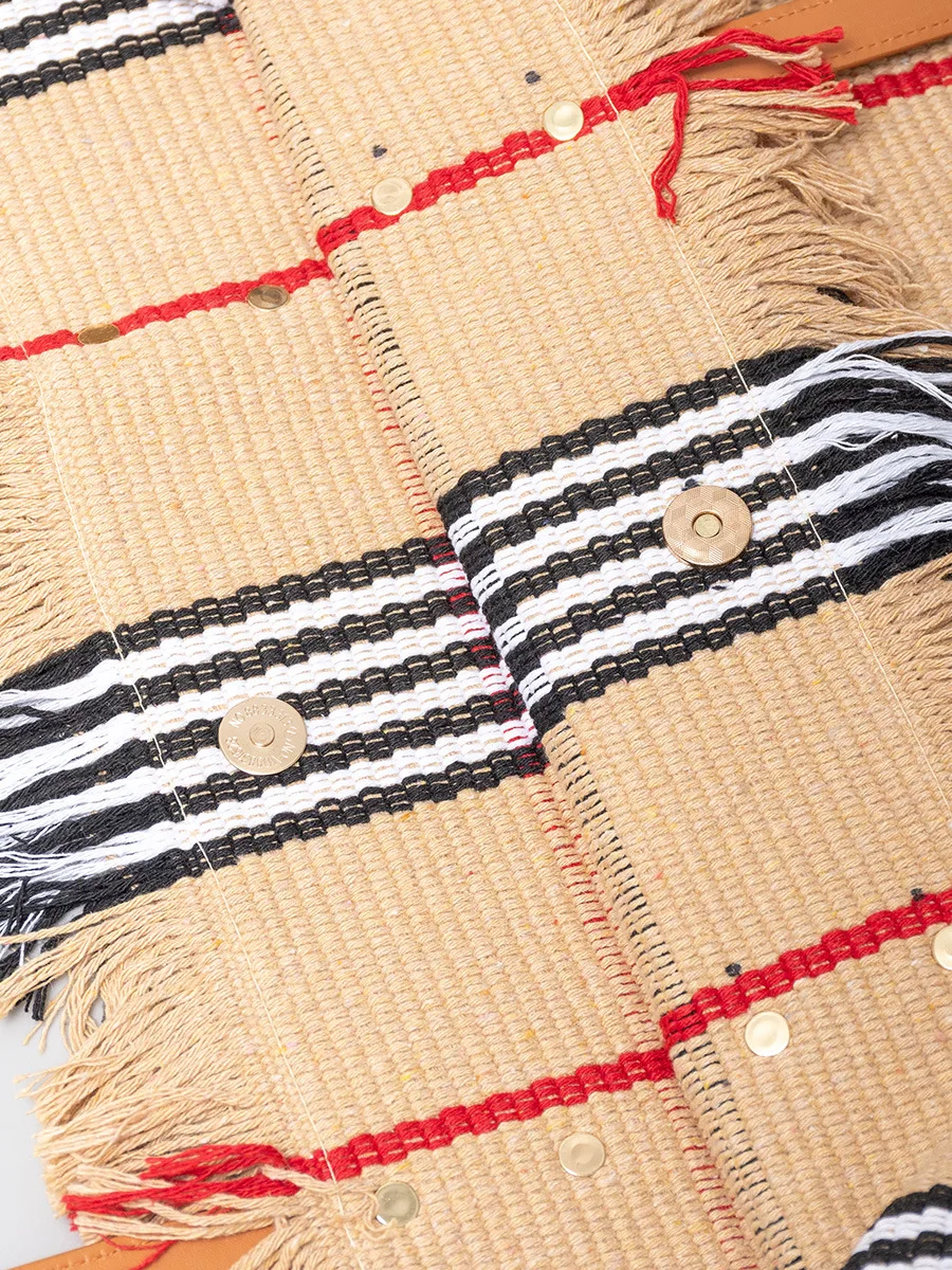 Borsa a mano a righe a contras - Tote Bag Beach recensione e prezzo