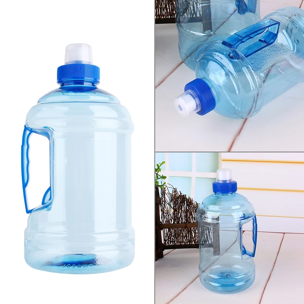 1L BPA Free Drink Water Bottle Cap Kettle Pet Sport Picnic Water Jug With Handle And Push Cap