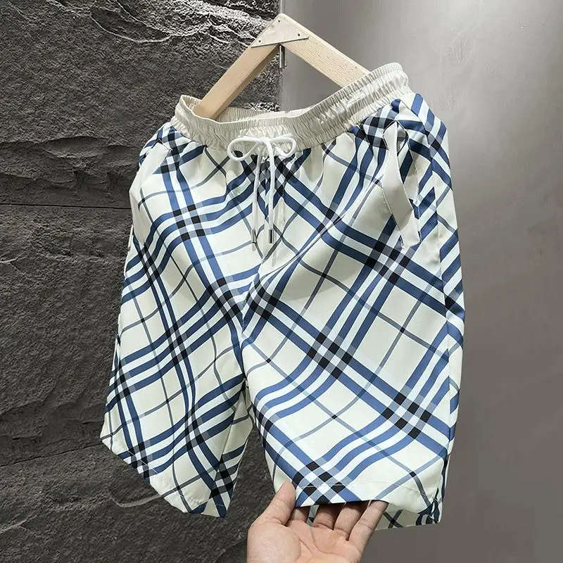 2025 summer new men's shorts sports casual loose quick-drying trend five-point pants