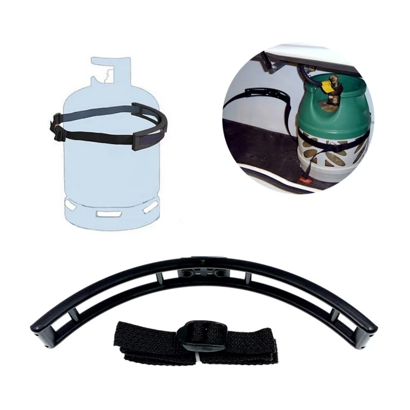 

1Set RV Gas Bottle Retaining With Anchorage Strap Buckle Kit For Camper Van Caravan Motorhome RV Accessories