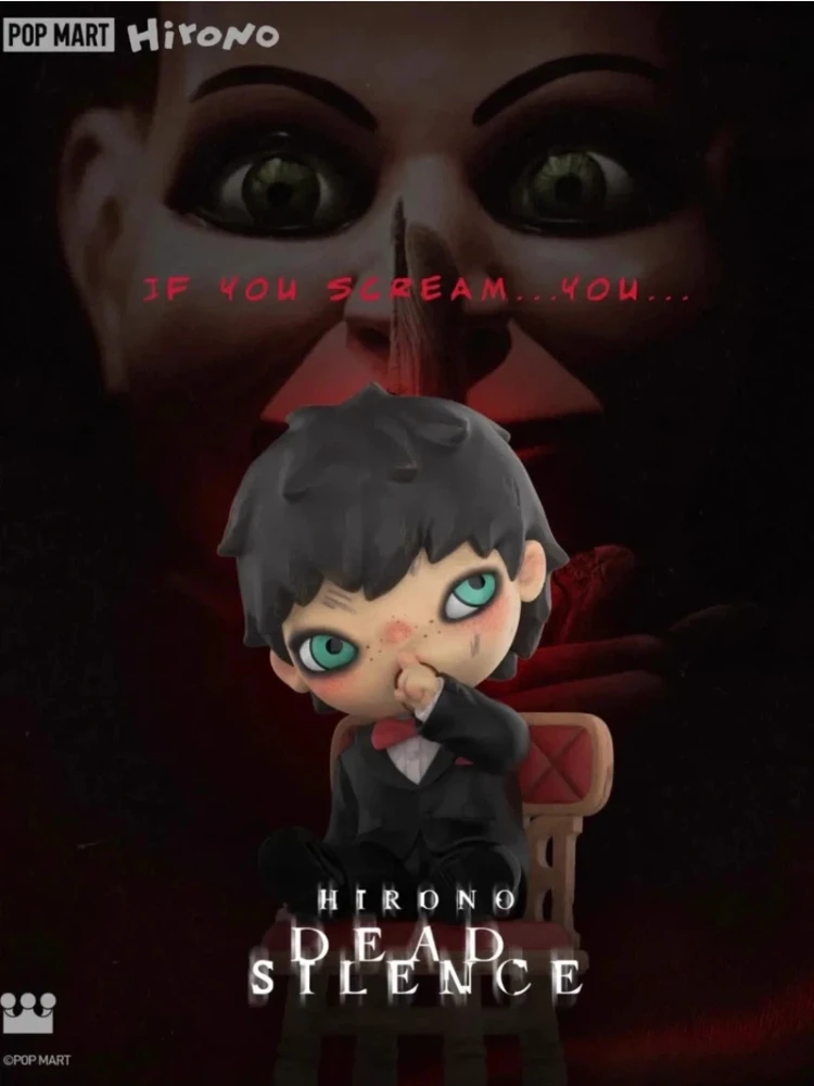 

New 2025 Genuine POP MART Hirono x Dead Collaborative Figure with Lanyard Card Trendy Blind Box Toy Collectible Action Figure