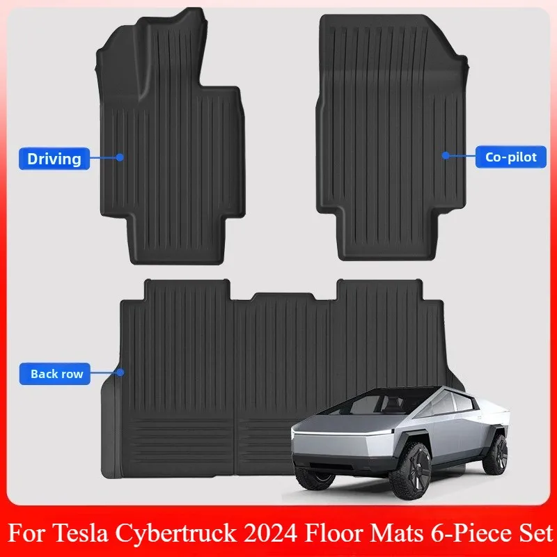 

Suitable for Tesla Cybertruck floor mat 2024 all-weather material TPE Cybertruck full car mat