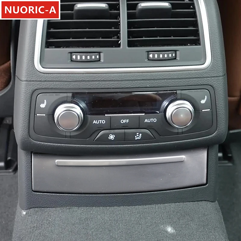 Edelstahl hinten Zigaretten anzünder Panel Dekoration Abdeckung Verkleidung für Audi A6 C7 2012-2016 Auto Styling Innen zubehör