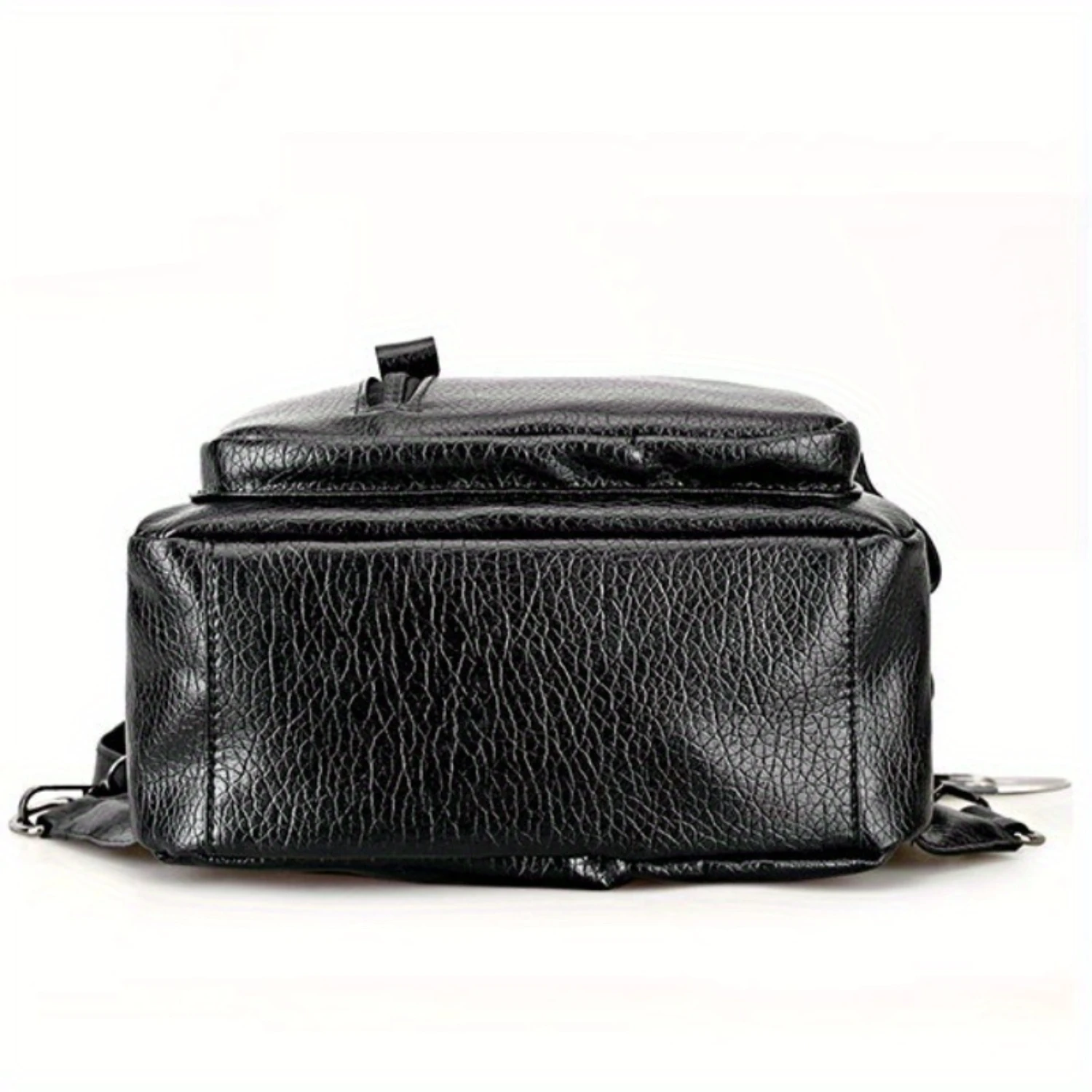 1pc レディースファッションバックパック、カジュアルスタイル PU レザーデイパック、調節可能なストラップ付き軽量トラベルショルダーバッグ