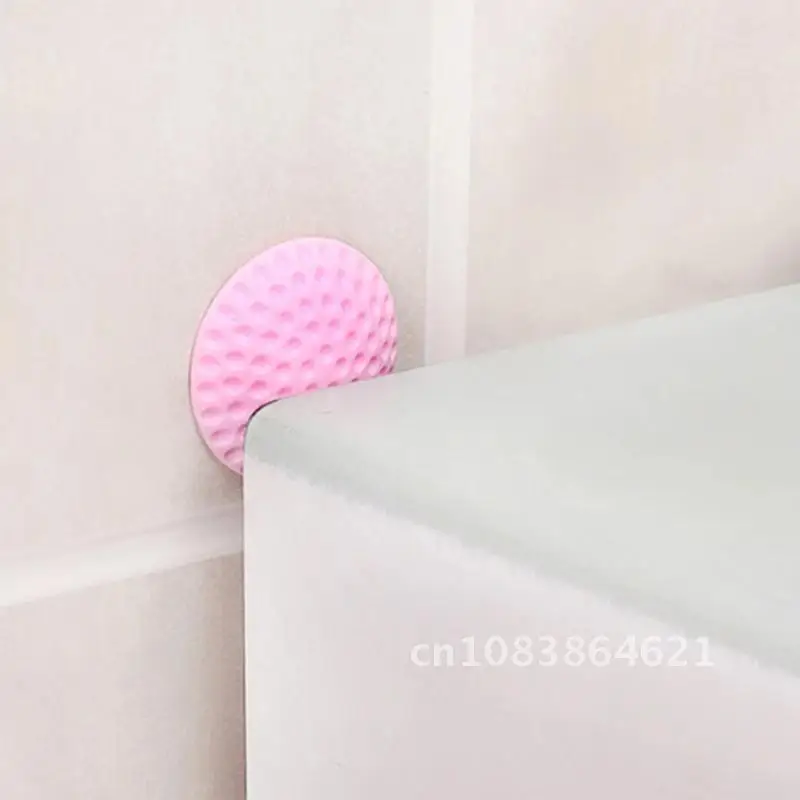 

1pc Silicone Door Stopper Wall Protector Doorknob Shock Rails Mat Pad Silent Door Rear Wall Shockproof Crash Pad Furniture Pads