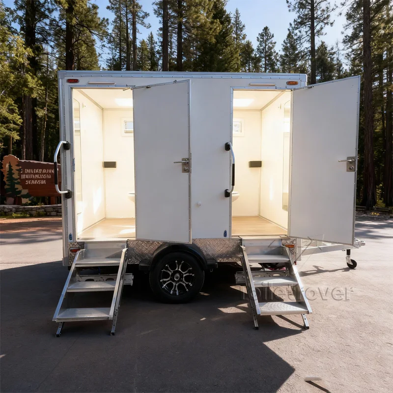 عالية الجودة بالجملة الفاخرة المحمولة مرحاض مقطورة المراحيض المحمولة للمناسبات ورشة عمل المريض #2