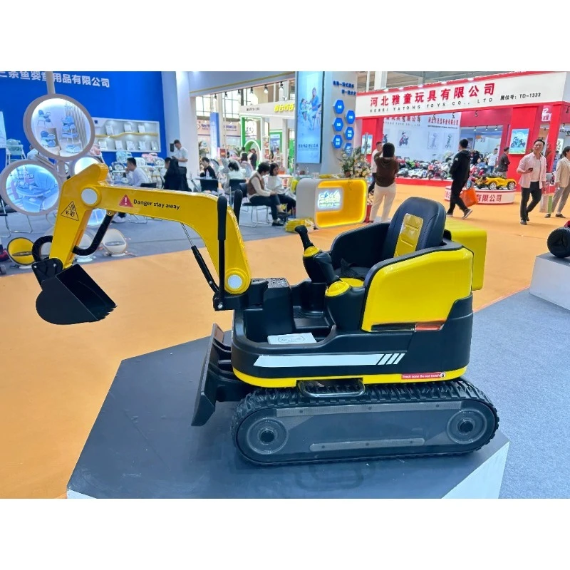 24V Remote Control Children Riding Excavator Large Plastic Toy Battery-Powered Kids Construction Toy