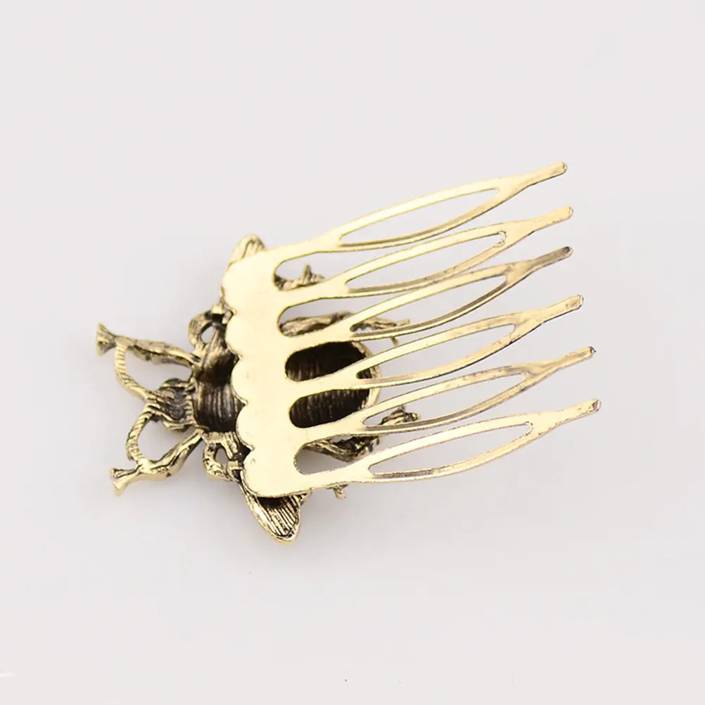 

6Pcs Bee Shaped Hair Comb Alloy Vintage Retro Elegant Hair Accessory for Women Daily Casual Party Celebration DIY Fashion Gift