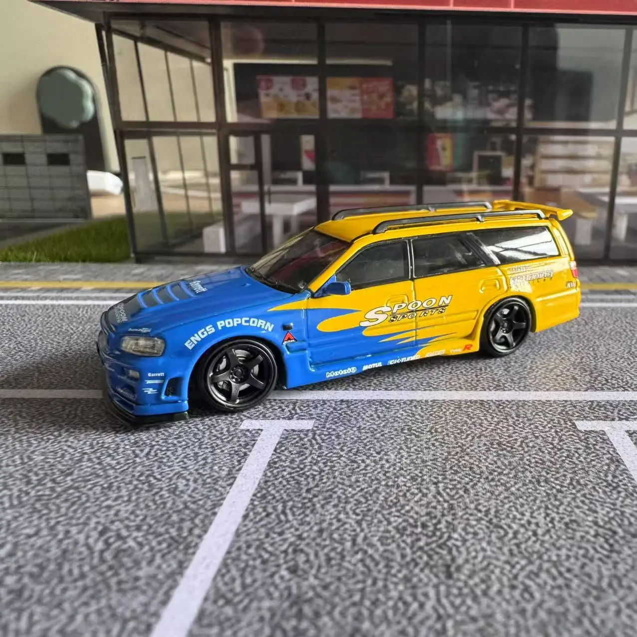 

SW 1:64 Nissan GTR Stagea R34 Crockpot Alloy Car Model Collectible alloy model cars