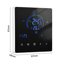 Smart Intelligent Thermostat Temperature Controller LCD Display Underground Water Heating Equipment Touch Button Programmable