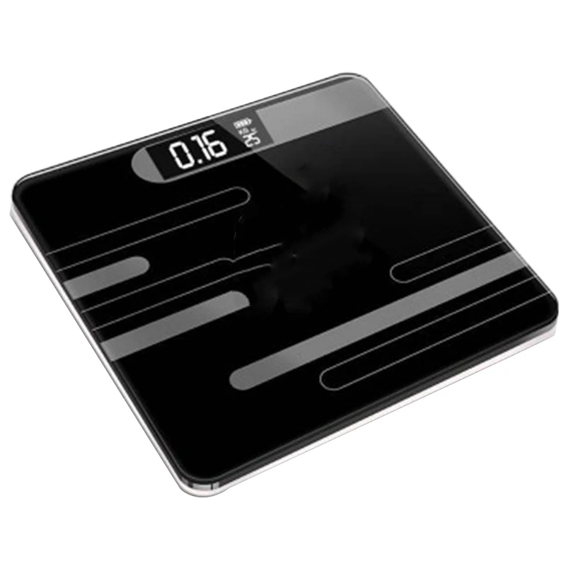 Bathroom Floor Humanscale Glass Intelligent Electronic Scale Usb Charging Lcd Display