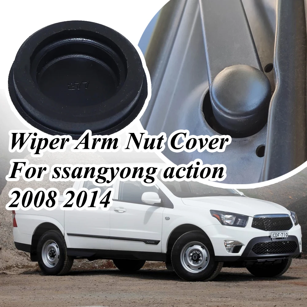 

Car Front Windscreen Wiper Arm Blade Rocker Bolt Cover Cap Rubber Accessories For ssangyong action 2008 2014 Kia Cerato ed Rio