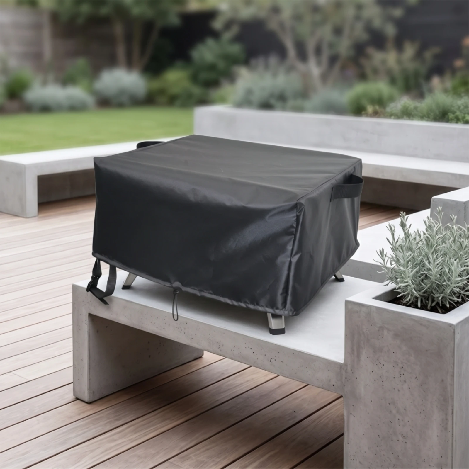 Pizza Oven Cover with Straps Fitted Pizza Oven Cover with Drawstrings Shielding Easy to Clean for Backyard, Patio