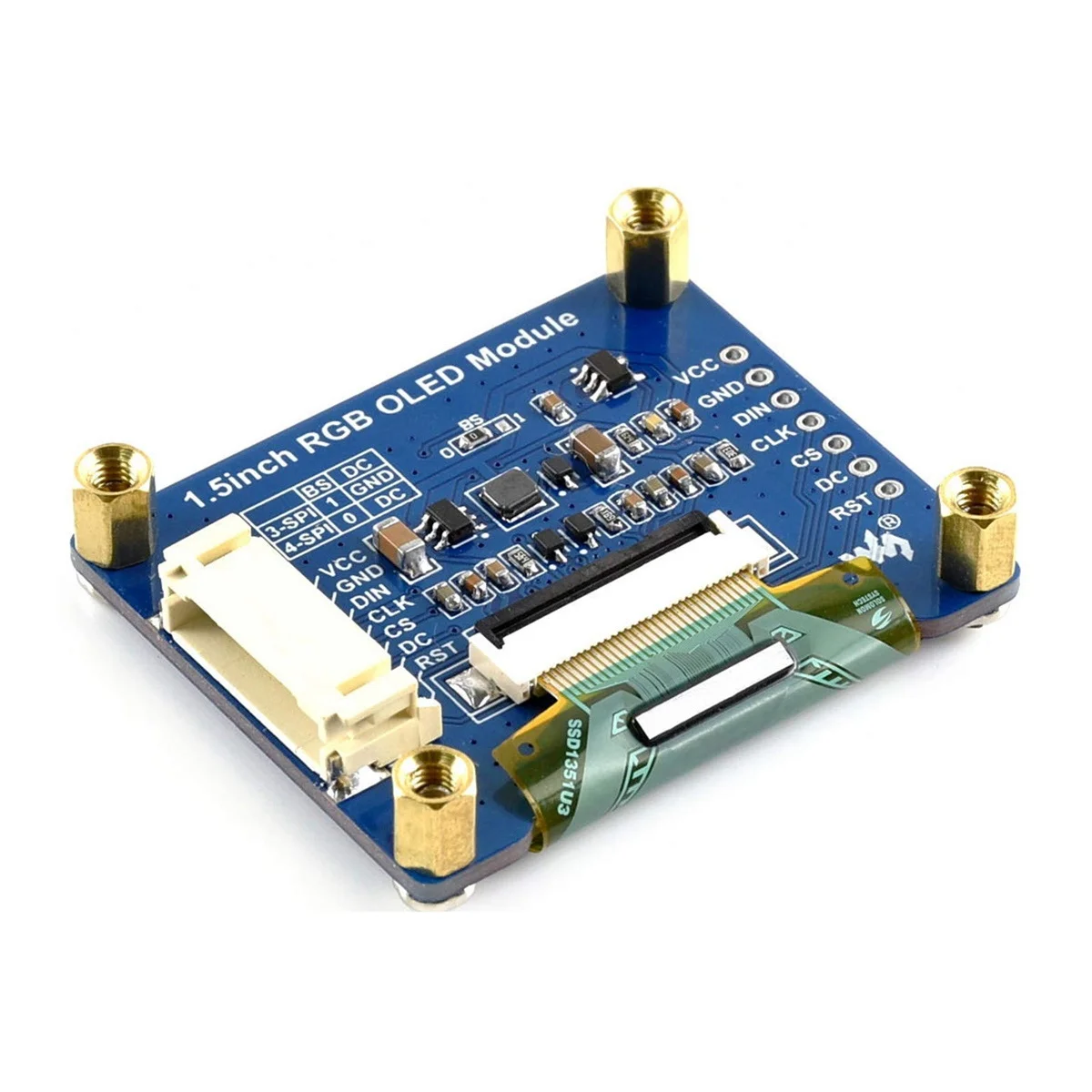 Waveshare 1.5Inch RGB OLED Scherm Module SSD1351 Driver 128X128 16-Bit Hoge Kleurendisplay Ondersteunt voor Raspberry Pi