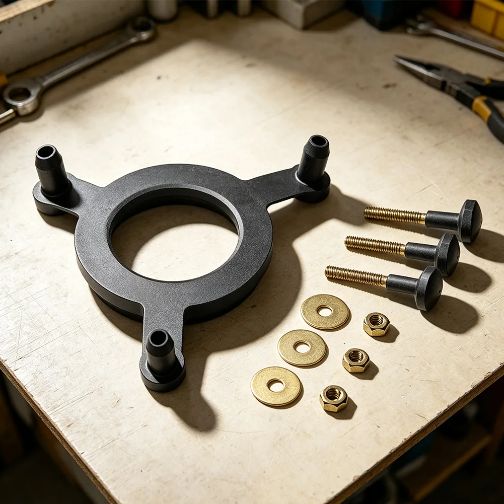 Complete Gasket Kit for Two-Piece Toilets Includes Tank to Bowl Seal Three Brass Bolts Metal Washers and Lock Nuts