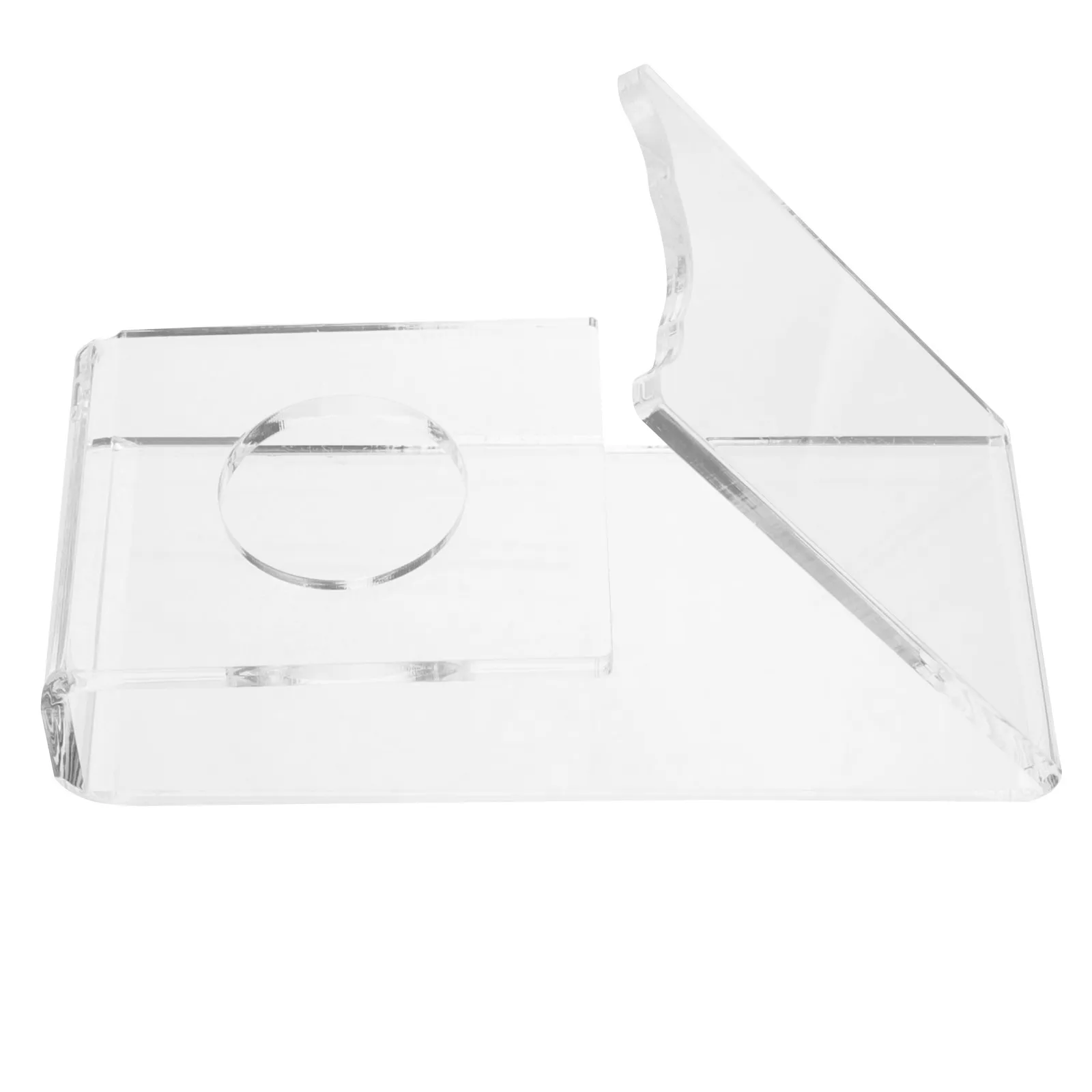 

Clear Acrylic Table Tennis Paddle Holder Sturdy Ping Pong Paddle Stand Desktop Display Rack for Home Office Use