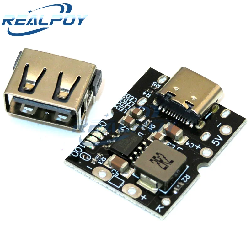 High-precision 5V2A charge-discharge integrated module Type-C input compatible with 4.2V lithium battery / 5V Boost Module